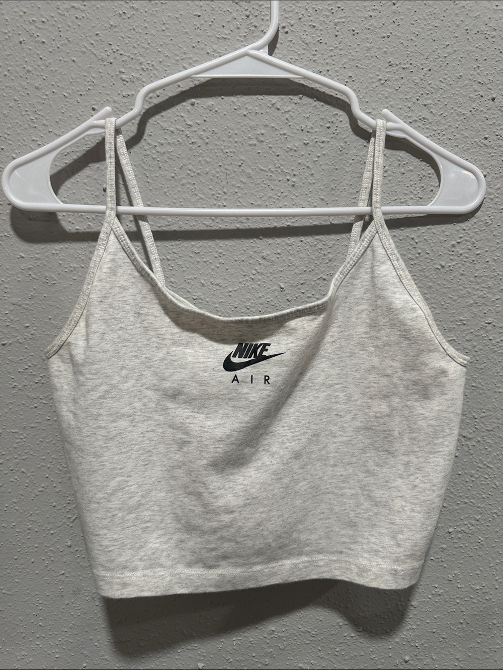 Nike Light Gray Air Cropped Tank Top